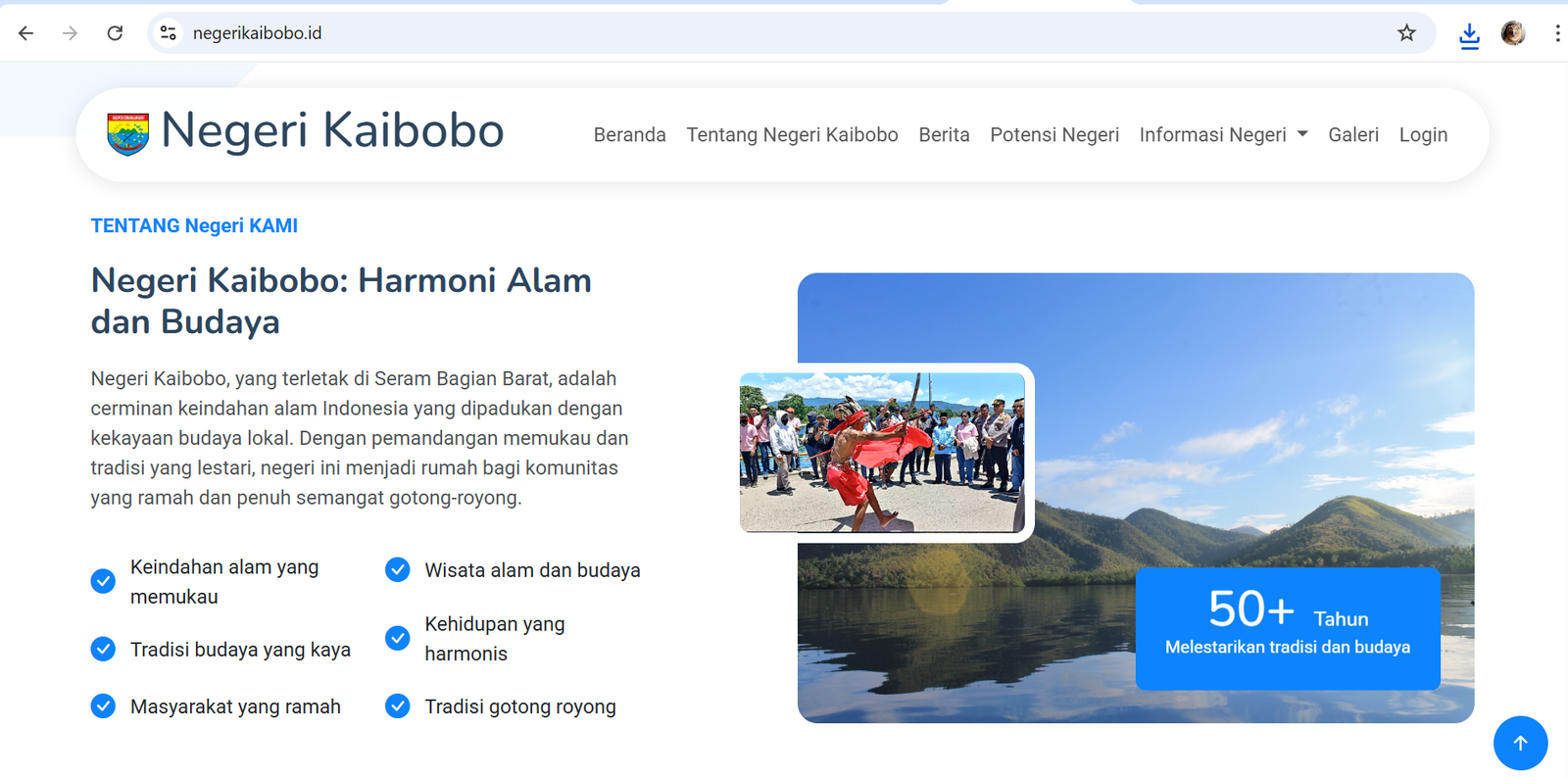 Website Negeri Kaibobo, Kabupaten Seram Bagian Barat 